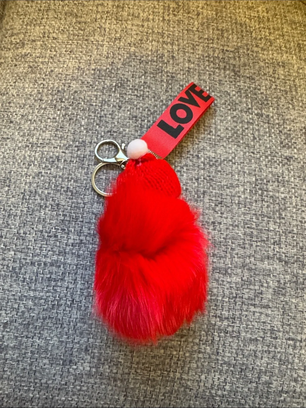 Red Sleeping Baby Doll Keychain/Bag Charm